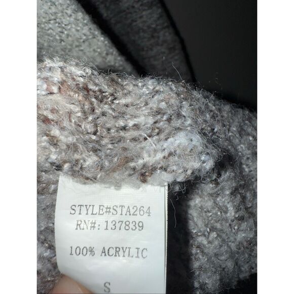 Debut striped oversized open knit acrylic cardigan #679 - Picture 5 of 5